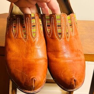 Spring Step L'Artiste Swedish Style‎ Clog Mule Cognac Leather Size 42 Festival